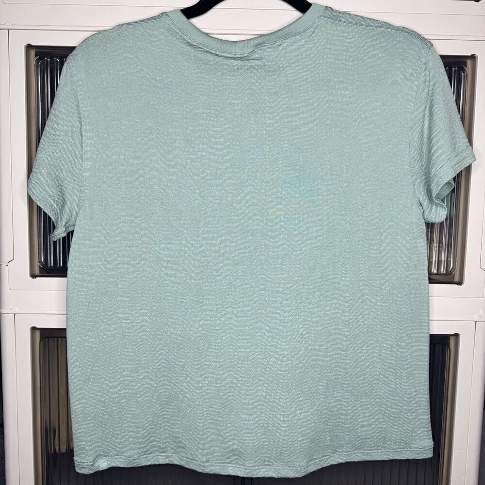 Lululemon Train to Be Seamless Short Sleeve T-Shirt Ripple Wave Silver Blue / De - Picture 3 of 5